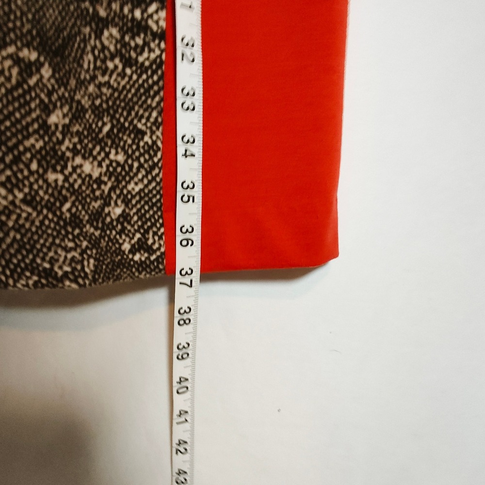 Alfani Sleeveless Midi Dress Women's Size 4 Colorblock Snakeskin Print - Picture 6 of 7